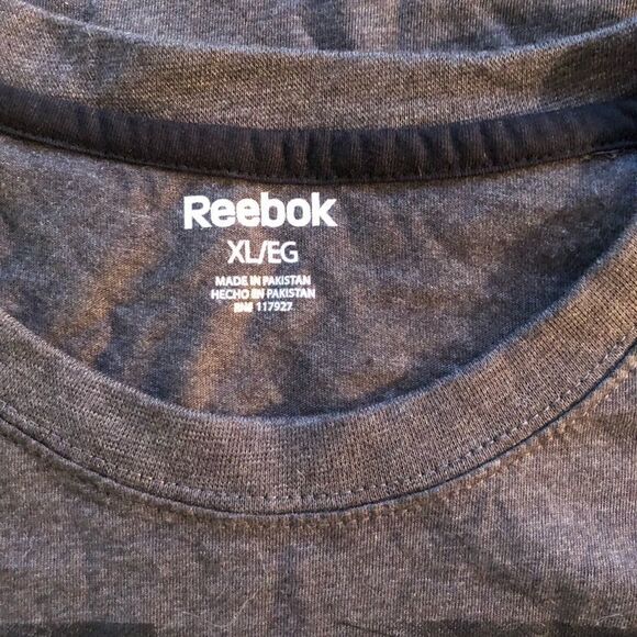 REEBOK T-SHIRT, Black, Short Sleeve, XL - Picture 6 of 6